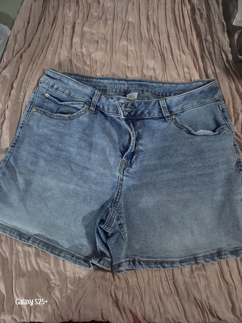 Natural Reflections Light Blue Denim Shorts
